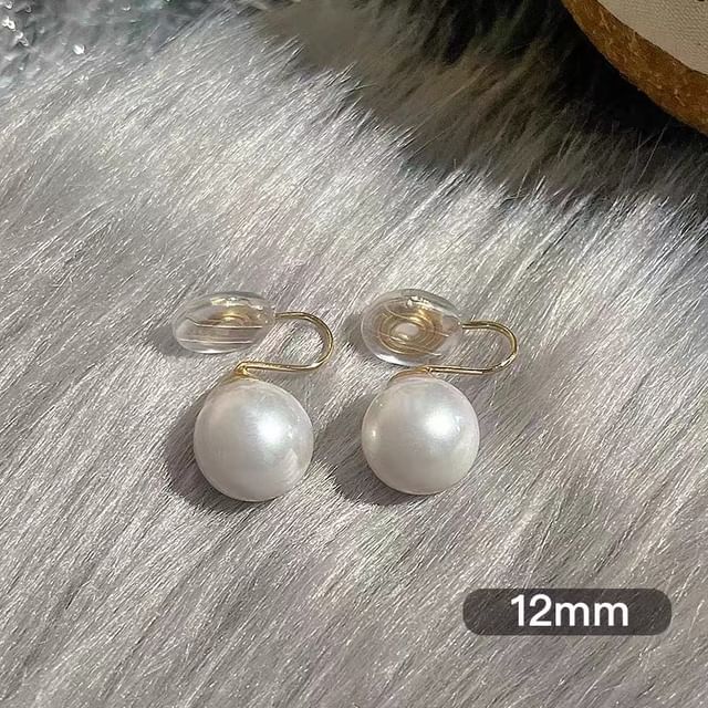 925 Sterling Silver Faux Pearl Drop Earring