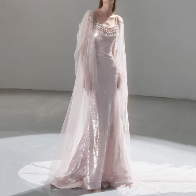 Strap Gown Sheath Evening Lace Plain Spaghetti Trim