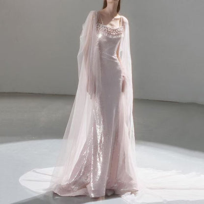 Strap Gown Sheath Evening Lace Plain Spaghetti Trim