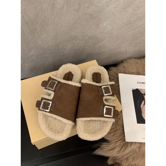 Fleece Slide Sandals