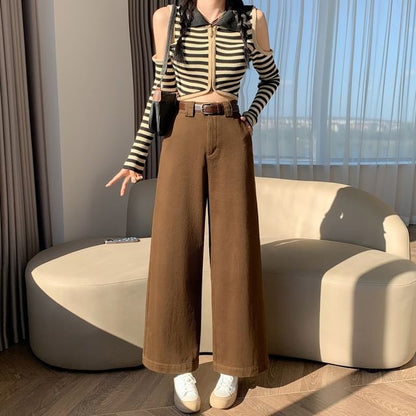 High Rise Wide Leg Jeans