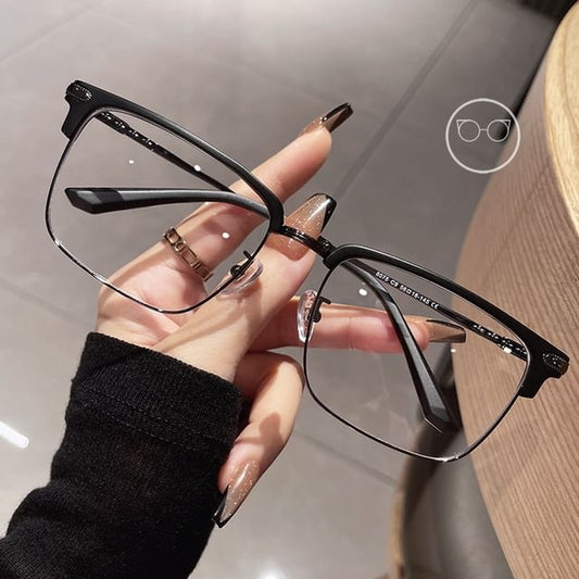 Square Metal Frame Eyeglasses Frame