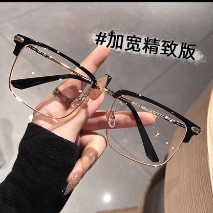 Square Metal Frame Eyeglasses Frame