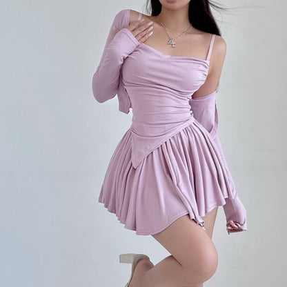 Camisole Set with Cardigan and Skorts