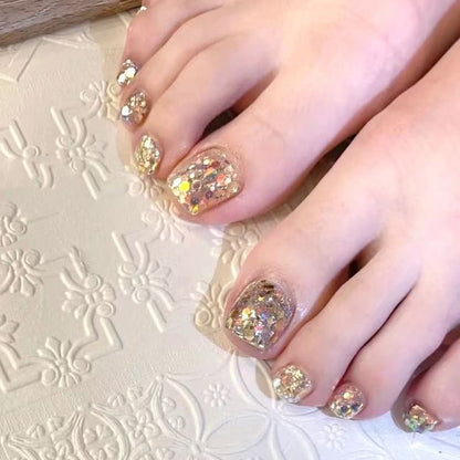 Embellished Press On Toenail