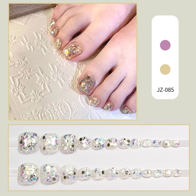 Embellished Press On Toenail