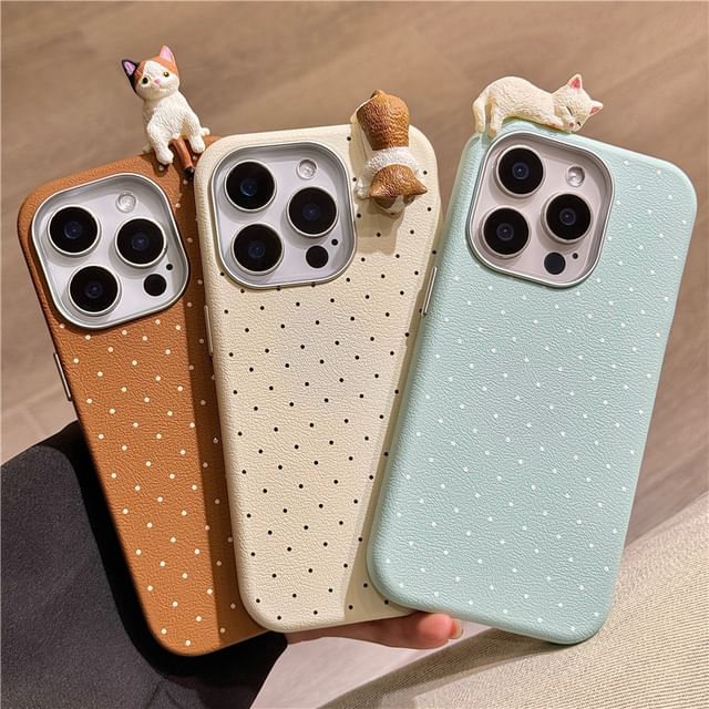 Cat Polka Dot Phone Case