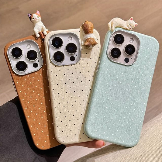 Cat Polka Dot Phone Case