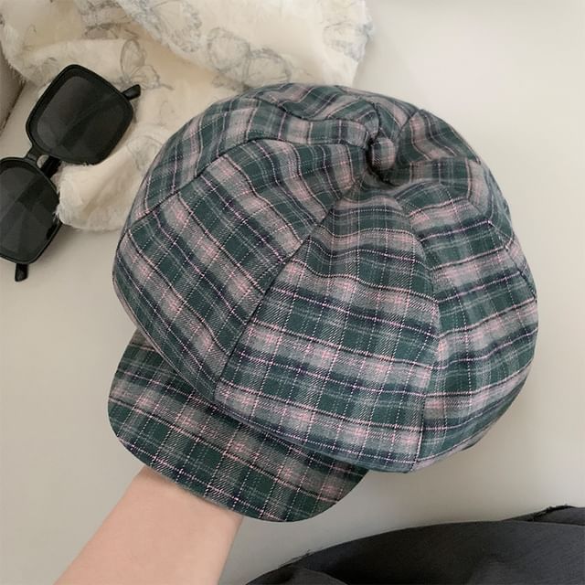 Plaid Newsboy Cap