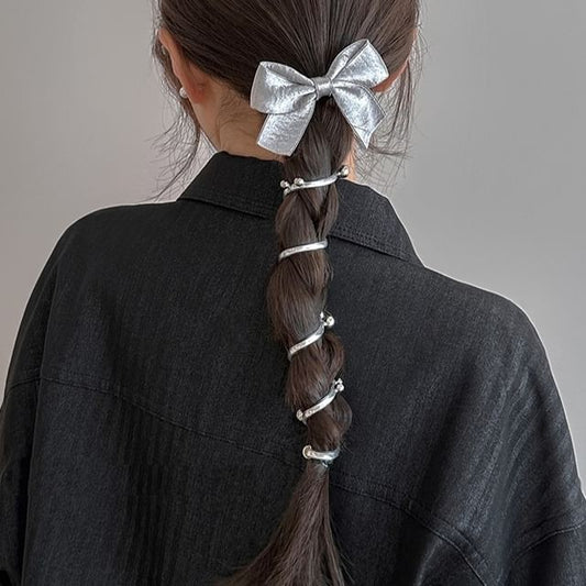 Bow Beaded Hair Tie