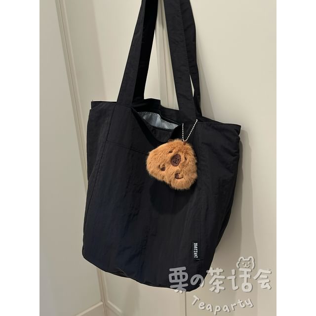 Canvas Plain Tote Bag / Bag Charm / Set