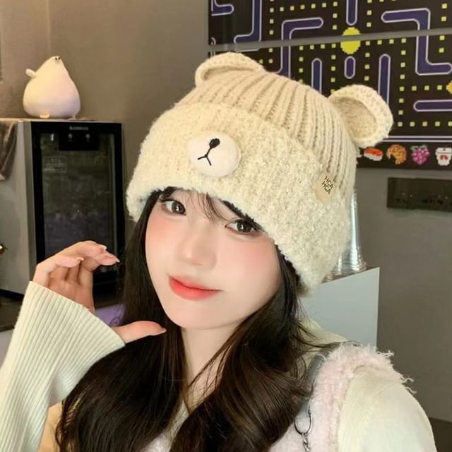 Bear Ear Knit Beanie