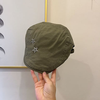 Star Studded Flat Cap