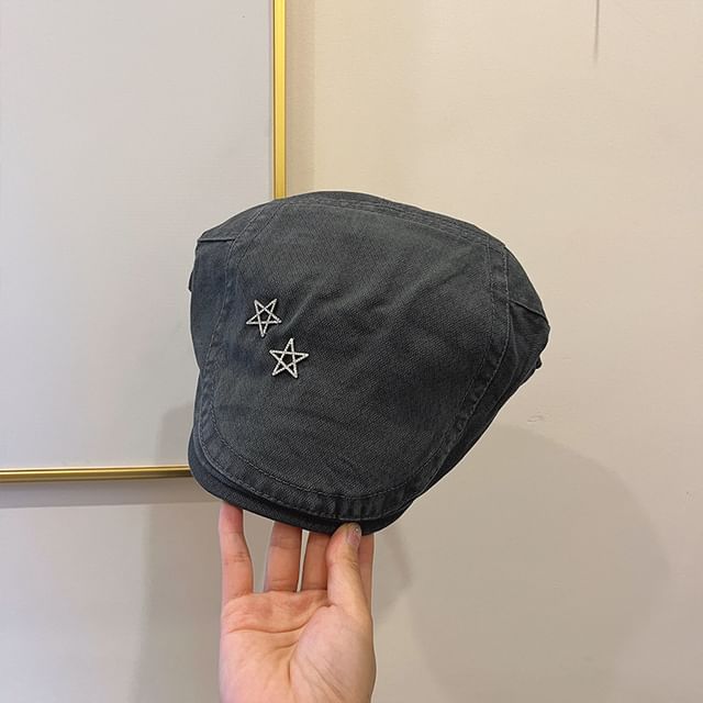 Star Studded Flat Cap