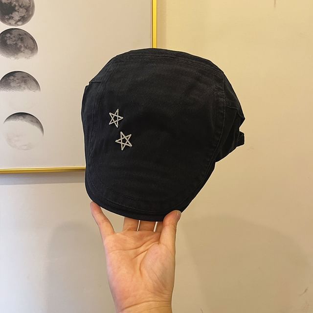 Star Studded Flat Cap