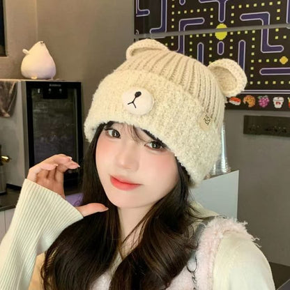 Bear Ear Knit Beanie