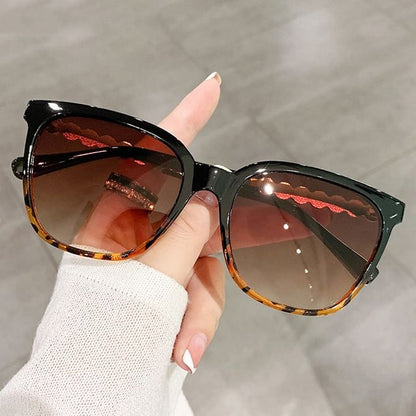 Faux Pearl Square Sunglasses