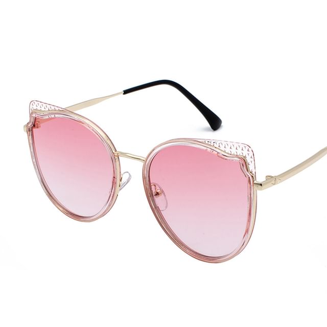 Cat Eye Metal Frame Sunglasses