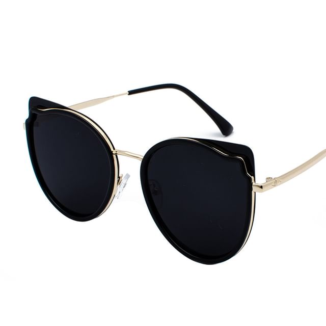 Cat Eye Metal Frame Sunglasses