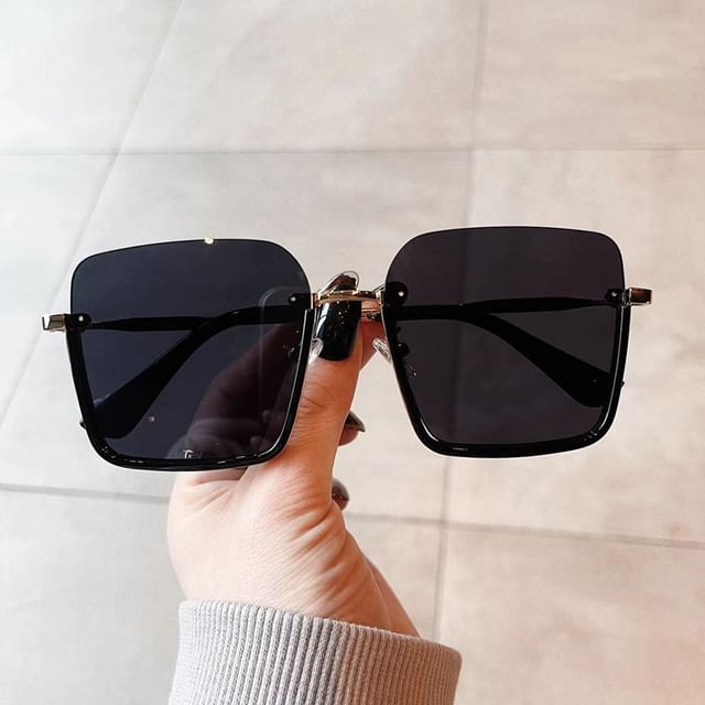 Square Half Frame Sunglasses