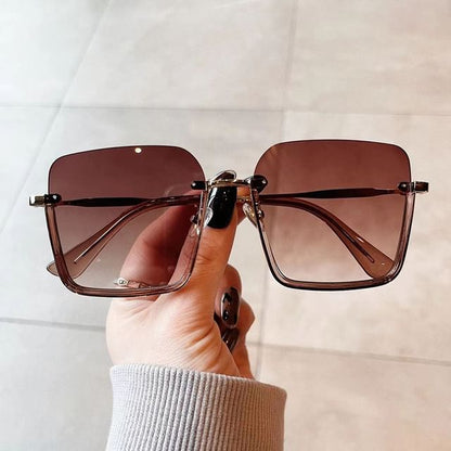 Square Half Frame Sunglasses