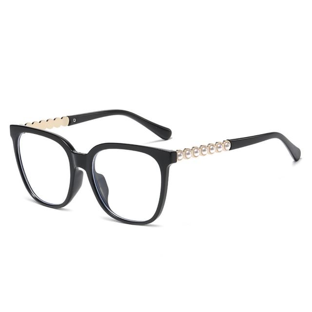 Faux Pearl Square Sunglasses