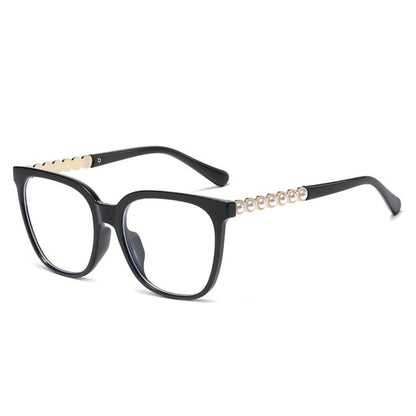 Faux Pearl Square Sunglasses