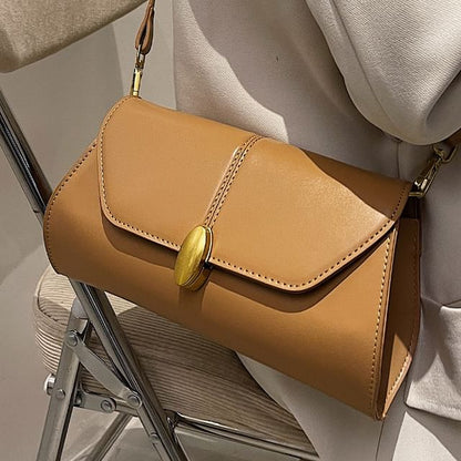 Flap Faux Leather Shoulder Bag