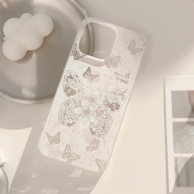 Case Floral Butterfly Phone