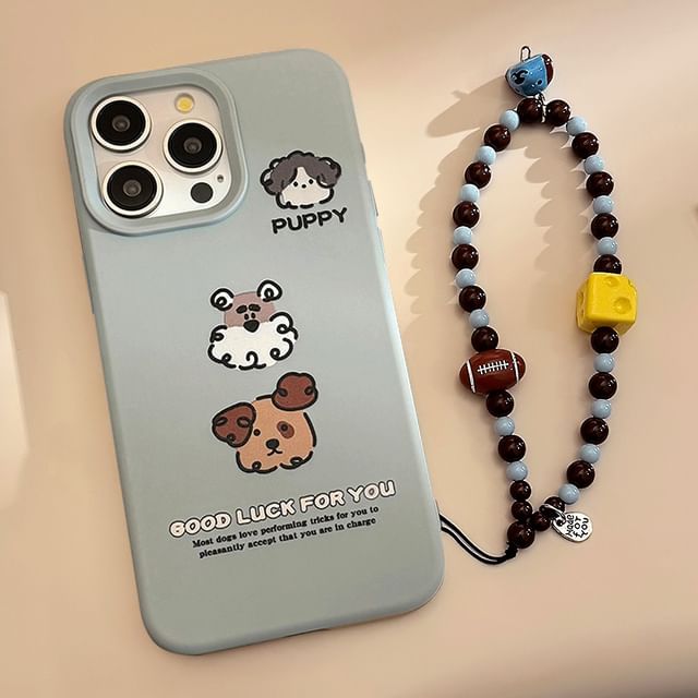/ Strap Dog Case Phone Bead Set