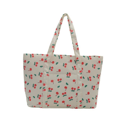 Cherry Print Tote Bag