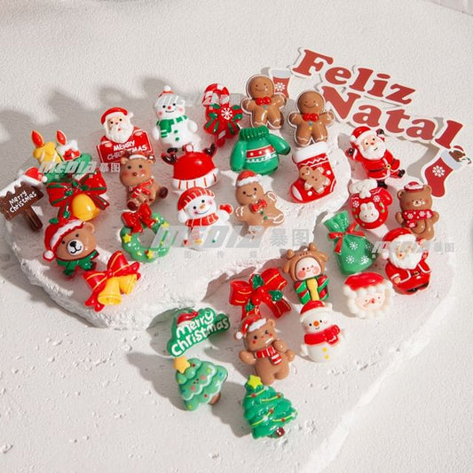 Christmas Cartoon Asymmetrical Resin Stud Earring (Various Designs)