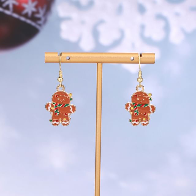 Christmas Cartoon Alloy Drop Earring