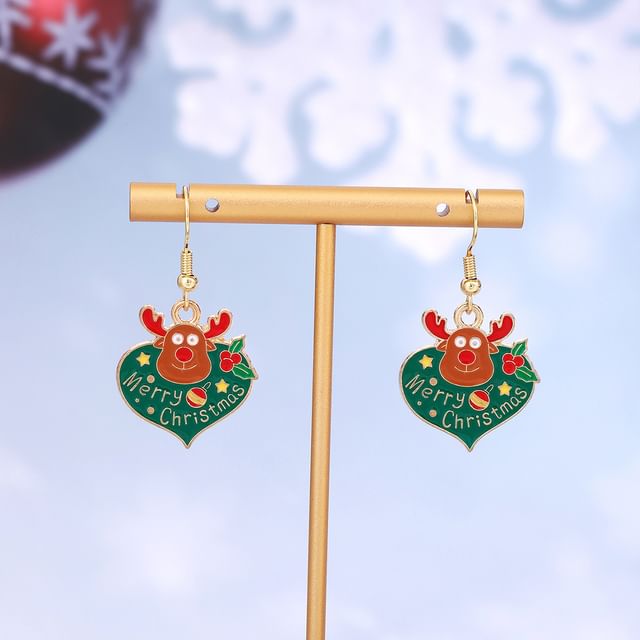 Christmas Cartoon Alloy Drop Earring