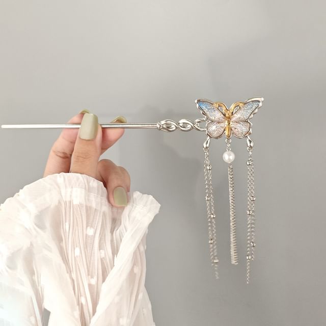 Beaded Alloy Hair Stick