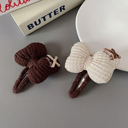 Bow Knit Hair Clip