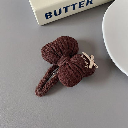 Bow Knit Hair Clip