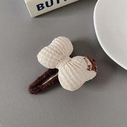 Bow Knit Hair Clip