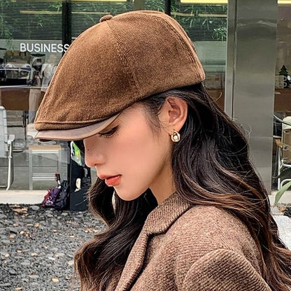Corduroy Flat Cap