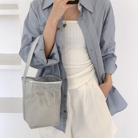 Set: Mesh Bucket Bag + Pouch