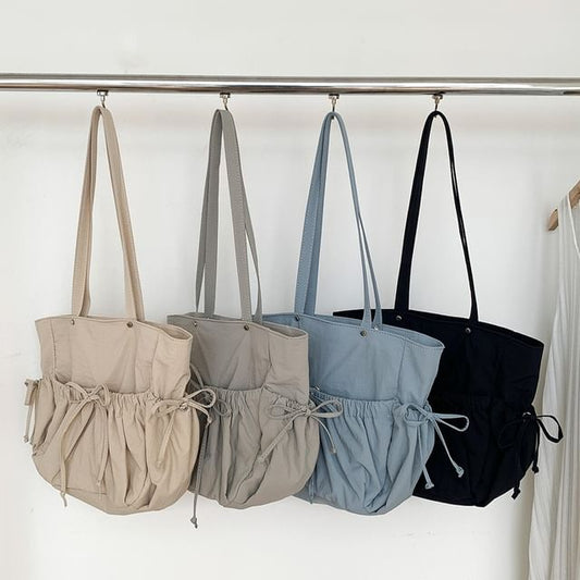 Multi-Pocket Bow Tote Bag