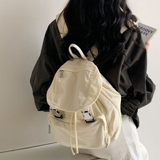 Buckled Multi-Pocket Backpack