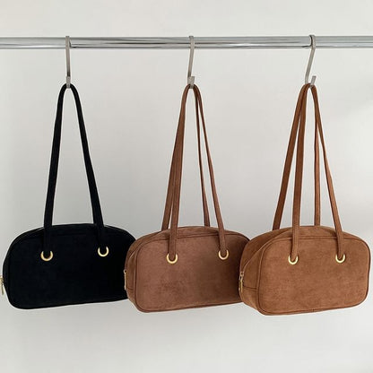 Faux Suede Shoulder Bag