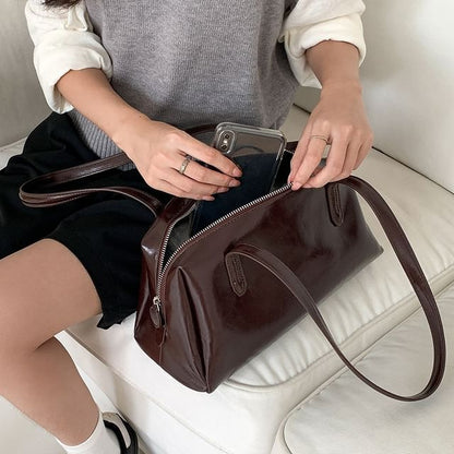 Faux Leather Tote Bag