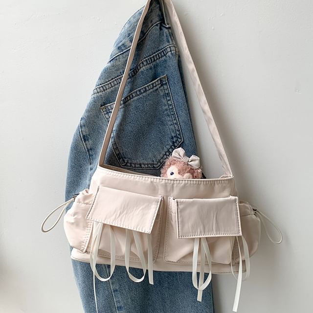 Multi-Pocket Bow Shoulder Bag