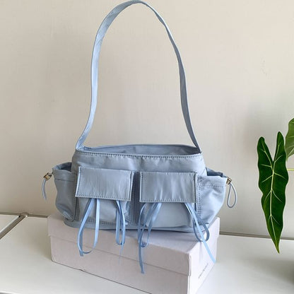 Multi-Pocket Bow Shoulder Bag