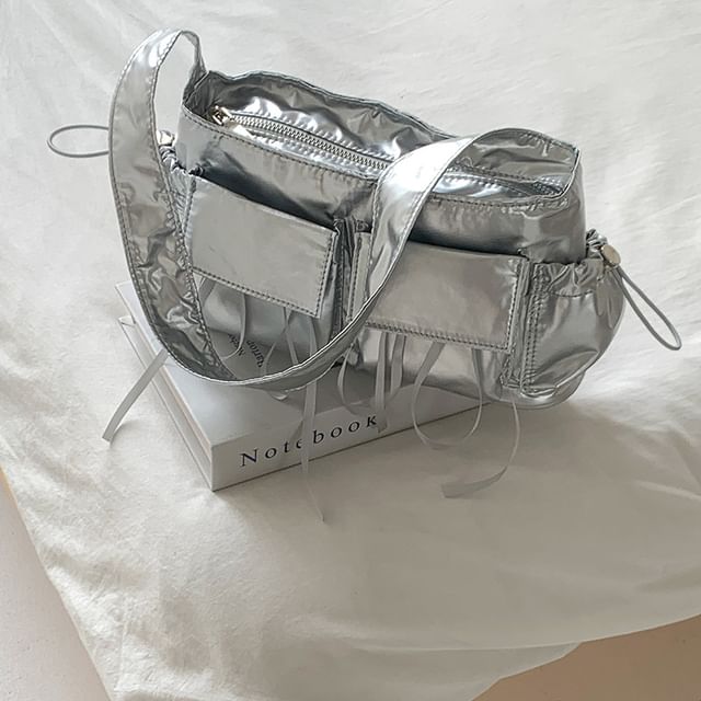 Multi-Pocket Bow Shoulder Bag