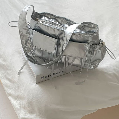 Multi-Pocket Bow Shoulder Bag