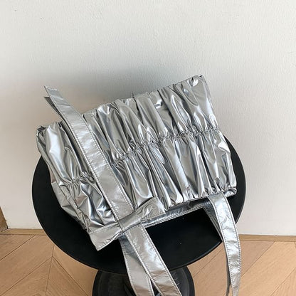 Ruched Bow Tote Bag