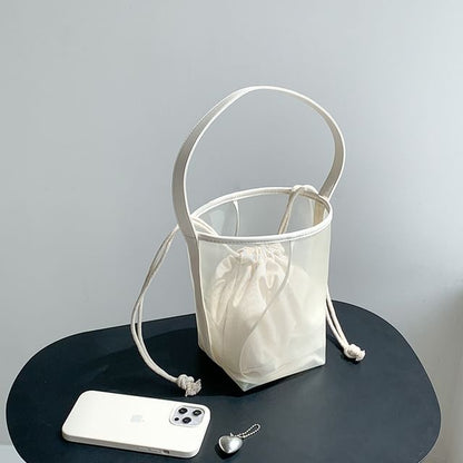 Set: Mesh Bucket Bag + Pouch
